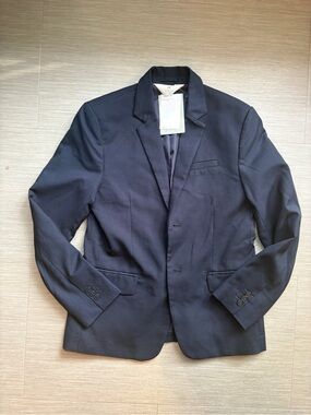 H&M Navy Blazer Jacket - Dark Blue